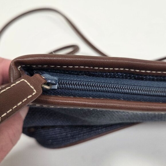 Relic Womens Small Crossbody Shoulder Bag Blue Top Zip Inside Pocket - Picture 5 of 10